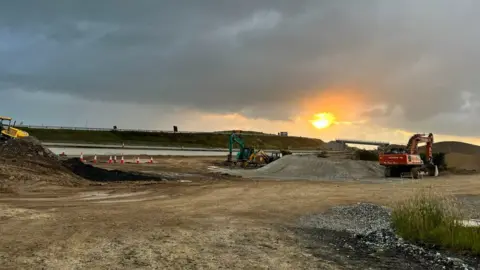 BBC The closure is part of a major scheme to dual part of the A30