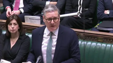 Sir Keir Starmer speaking during Prime Minister's Questions