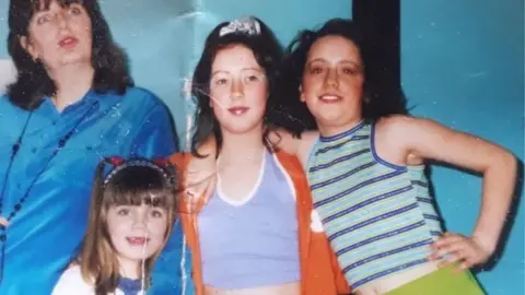 Harriet Allen Harriet Allen, pictured front, with her older cousins and aunt