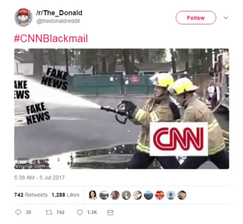 Twitter CNN fake news meme on Twitter