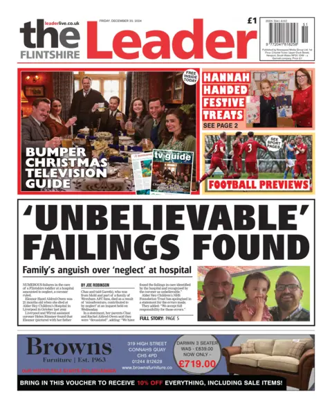 Flintshire Leader Flintshire Leader front page