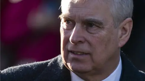 EPA Prince Andrew in Norfolk in January 2020