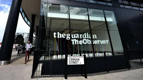 Getty Images Outside shot of the Guardian and Observer's joint London HQ