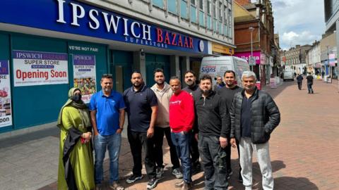 Ipswich Bazaar owners and workers