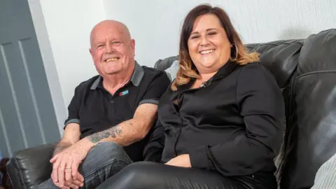 Tom Banks Terri and her father Leslie and daughter Katie, from Newcastle, have benefited from the genome project