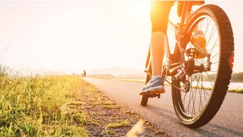 Solovyova Cyclist on a road