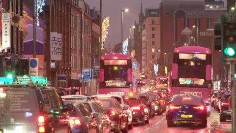 BBC Traffic in Belfast city centre