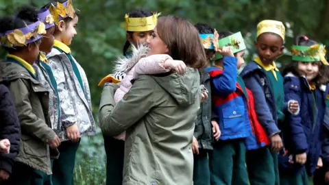PA Duchess of Cambridge with children