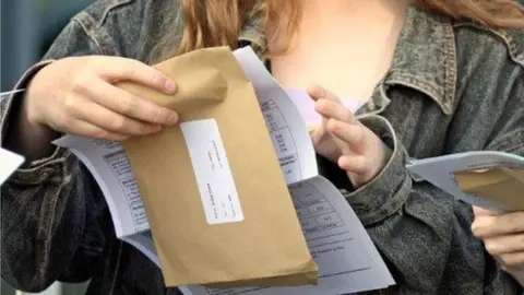 PA Media Close up results letter