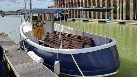 Colne Innovation, an electric powered ferry coded to transport up to 12 passengers