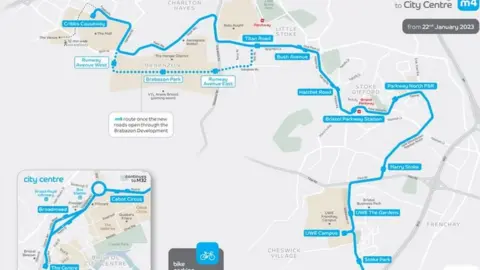 First Bus Map of the route