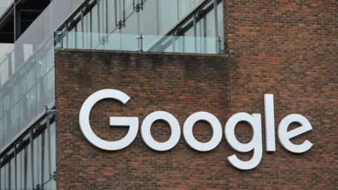 Getty Images Google's logo on the side of its Dublin HQ