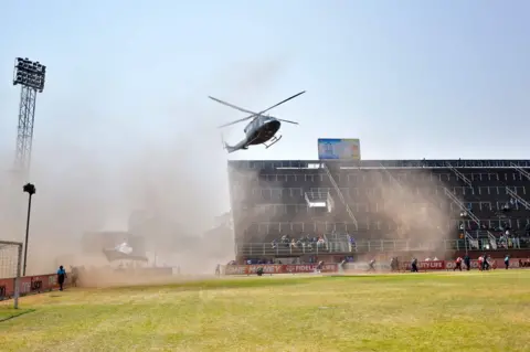 AFP Helicopter landing