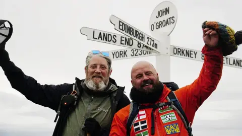 EPA Tim Edwards and comedian John May