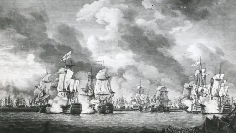 Hulton Archive The Battle of Saintes in 1782