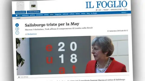 Il Foglio Screengrab from Italian website Il Foglio