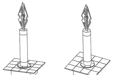 Leicester City Council Artist impression showing The Nib sculpture planned for Leicester