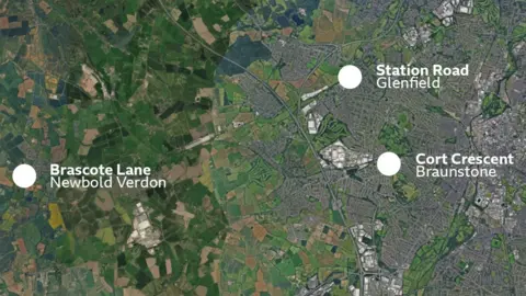 Google A map of where gunshots have been heard