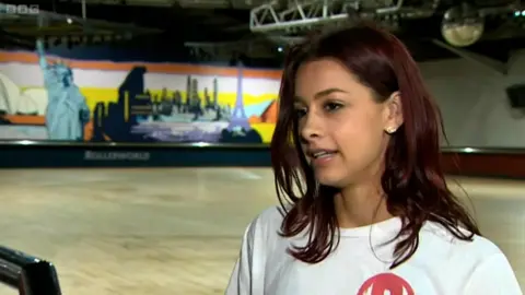 Amy Rainbow at Rollerworld