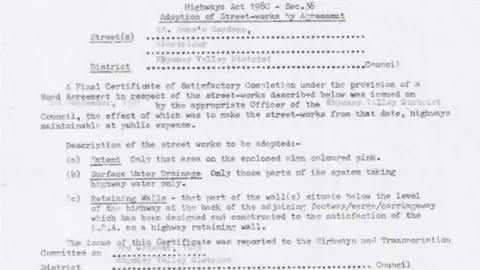 A copy of the adoption agreement