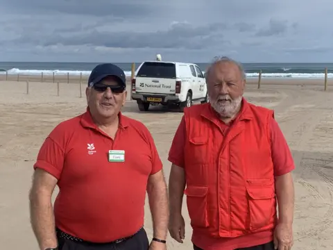 Tony Hawkins and Liam O'Neill are volunteers at The National Trust.