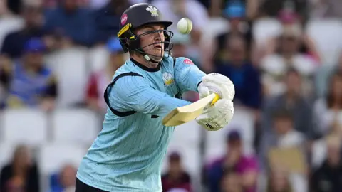 Jason Roy hits out against Somerset at Taunton
