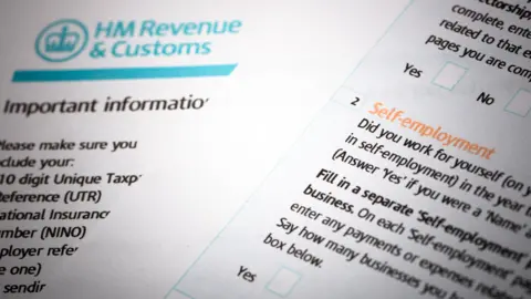 Getty Images HMRC self-assessment documents