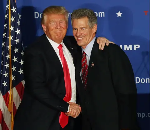 Getty Images Scott Brown and Trump