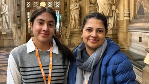 Alize Zobairi, and her mother, Zarmeen Noor visiting from Dubai