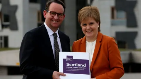 PA Nicola Sturgeon and Andrew Wilson