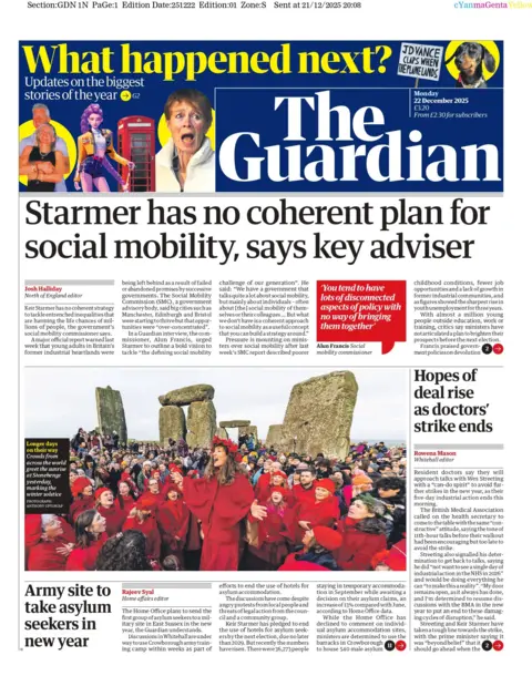 "Starmer has no coherent plan for social mobility, says key adviser"