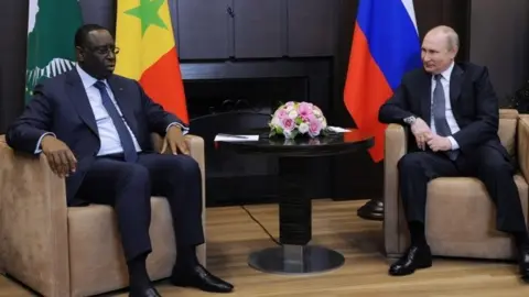 EPA Macky Sall and Vladimir Putin
