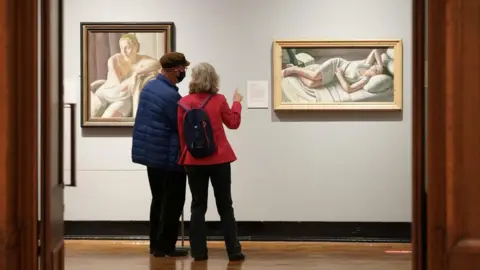 Owen Humphreys Couple at Laing Art Gallery in Newcastle