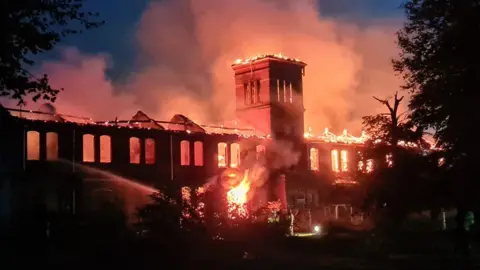 Norfolk Fire and Rescue Service Fire at hospital