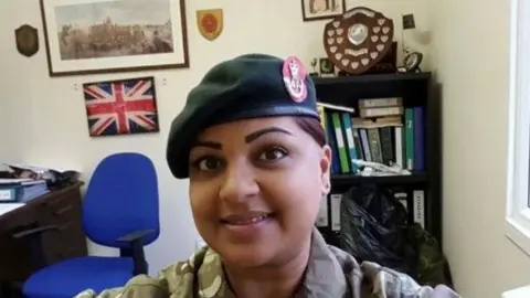 Tanya Nasir in army uniform