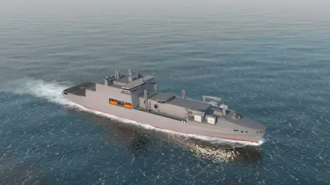 The Royal Navy Artist impression of the new ships