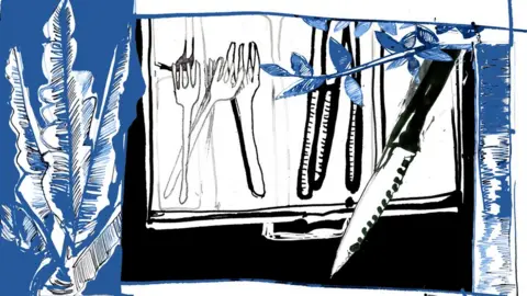 BBC Illustration depicting a kitchen knife