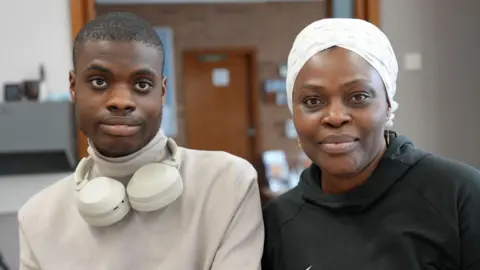 Dawid Wojtowicz/BBC Oluyinka and Lolu
