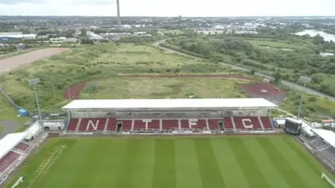 BBC Land around Sixfields Stadium, Northampton