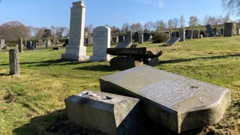 BBC Gravestone toppling has been controversial since being introduced in 2018.