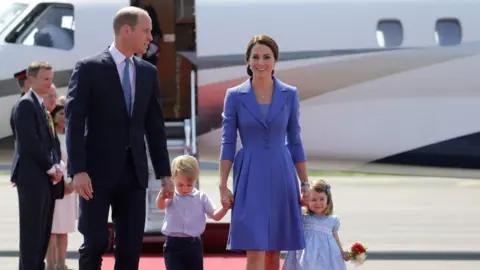 AFP Duke and Duchess of Cambridge with Prince George and Princess Charlotte