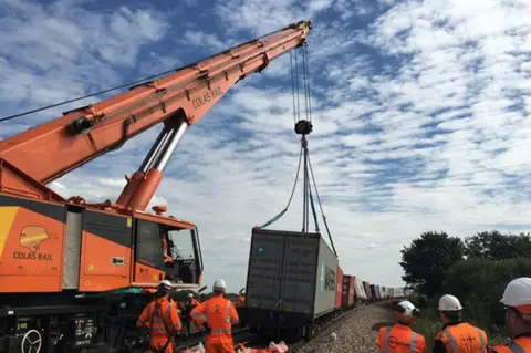 Network Rail derailed train latest