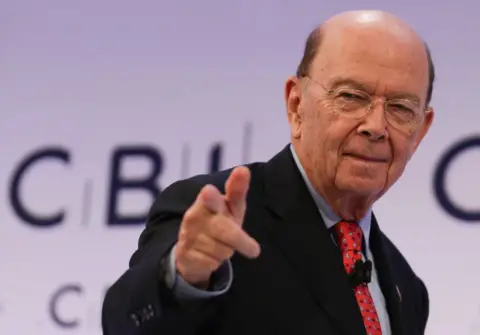 Getty Images Wilbur Ross at the CBI conference