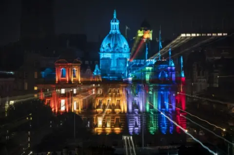 PA Media Pride Edinburgh marchers