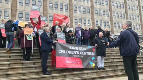 Children's centre protest