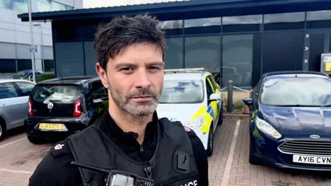 John Fairhall/BBC Superintendent Andy Martin of Suffolk Police