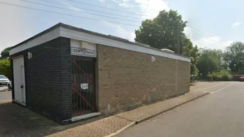 Google Toilet block at Trent Lock car park