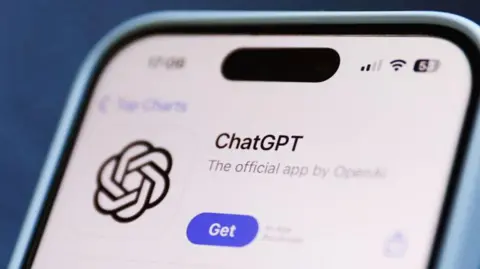 Getty Images The ChatGPT app in the Apple store