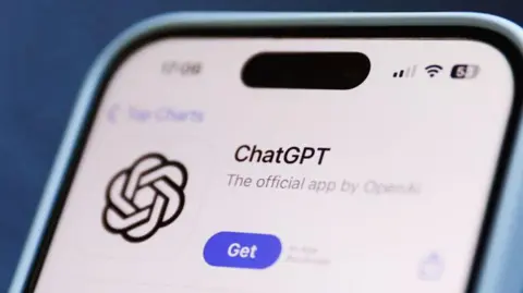 Getty Images The ChatGPT app in the Apple Store