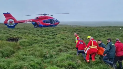 Dartmoor Search and Rescue Airlift from Dartmoor